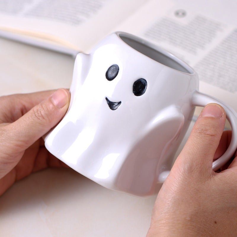 Easter Halloween Ghost Elf 3D Creative Cute Couple Mug Gift Afternoon Tea Breakfast Milk Cup Home Office Drinking Ceramic Cup - Charlie Dolly