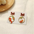 Korean Fashion Bow Rabbit Asymmetric Dangle Earrings for Women Sweet Cute Cartoon Kitten Flower Tassel Earrings Jewelry Gifts - Charlie Dolly