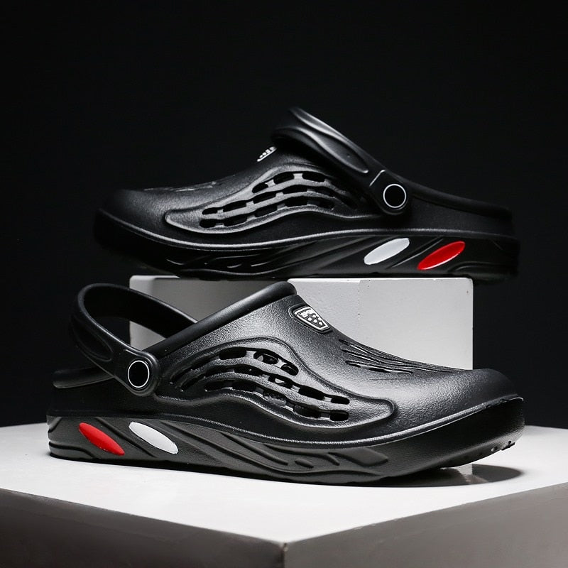 Men Shoes Unisex Summer Hollow Slippers Fashion Outdoor Sneakers Breathable Casual Couple Beach Sandal Flip Flops Shoes Slippers - Charlie Dolly