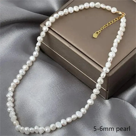 Natural Baroque Freshwater Pearl Boho Choker Necklace