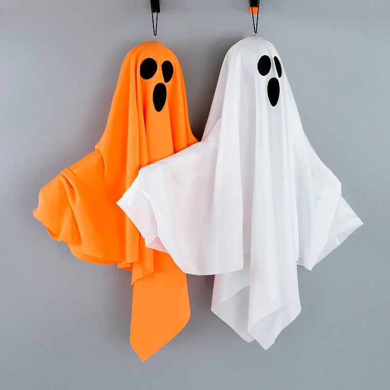 Halloween Party LED Glow Ghost Home Indoor Outdoor Decoration Supplies 2024 Haunted House Bar Hanging Horror Props with Lights - Charlie Dolly