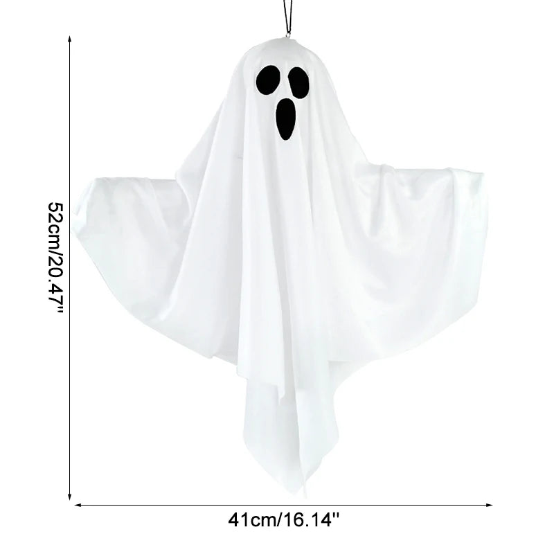Halloween Party LED Glow Ghost Home Indoor Outdoor Decoration Supplies 2024 Haunted House Bar Hanging Horror Props with Lights - Charlie Dolly