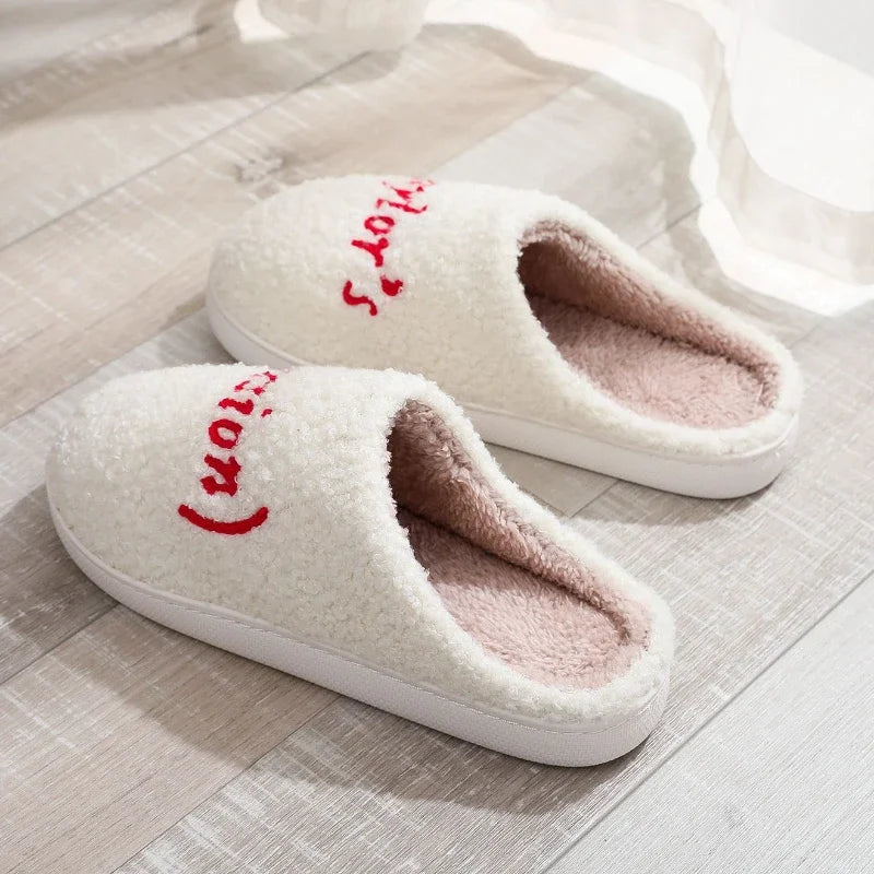 New Taylor Swift Couple Slippers 2024 Winter Fashion Indoor Household Warm Cotton Shoes Men's Women's Flat Bottom Casual Shoes - Charlie Dolly
