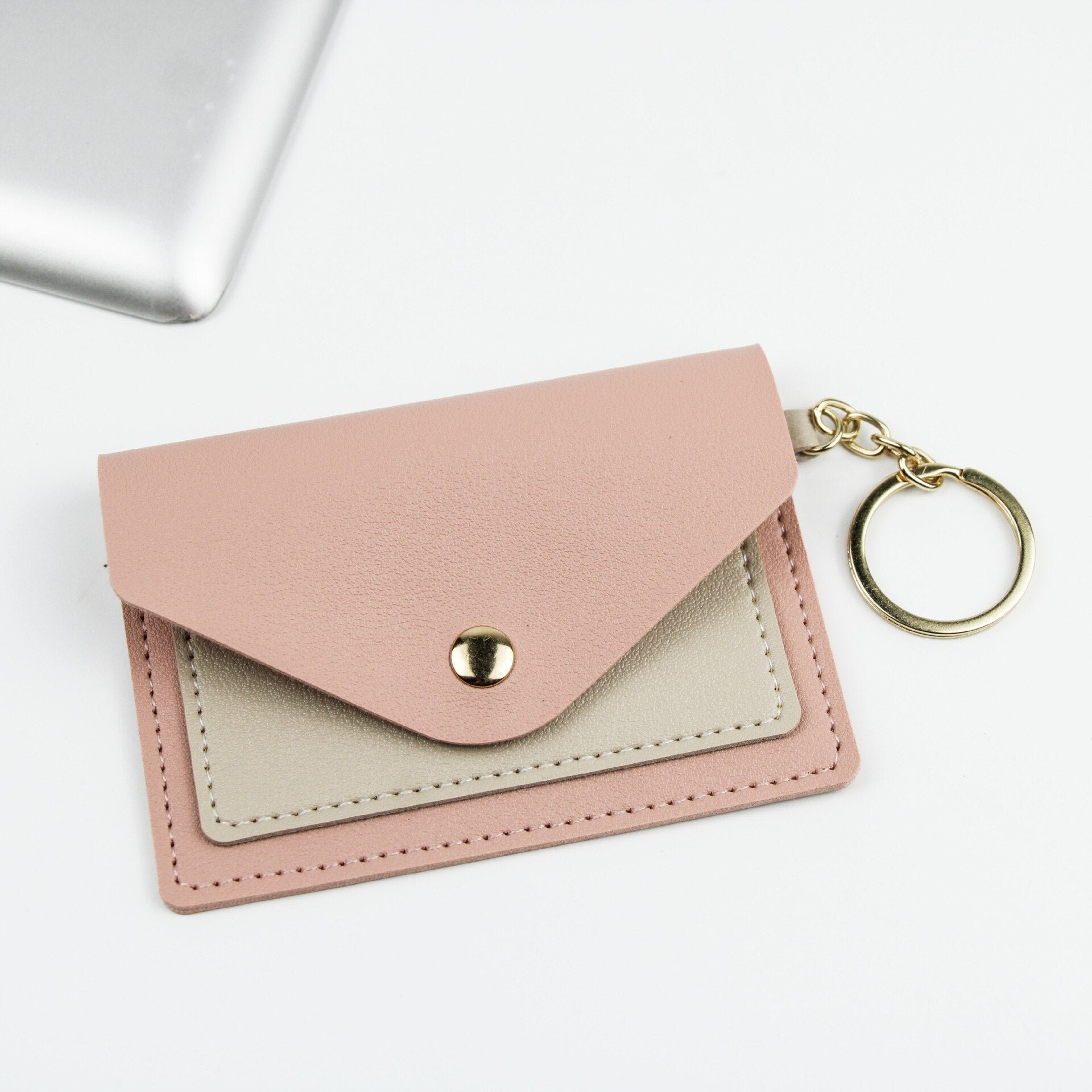 Korean Version Card Holder Cute Student Candy Color Ultra-thin Wallet Multi-card ID Holders Package Keychain Small Wallet Purse - Charlie Dolly