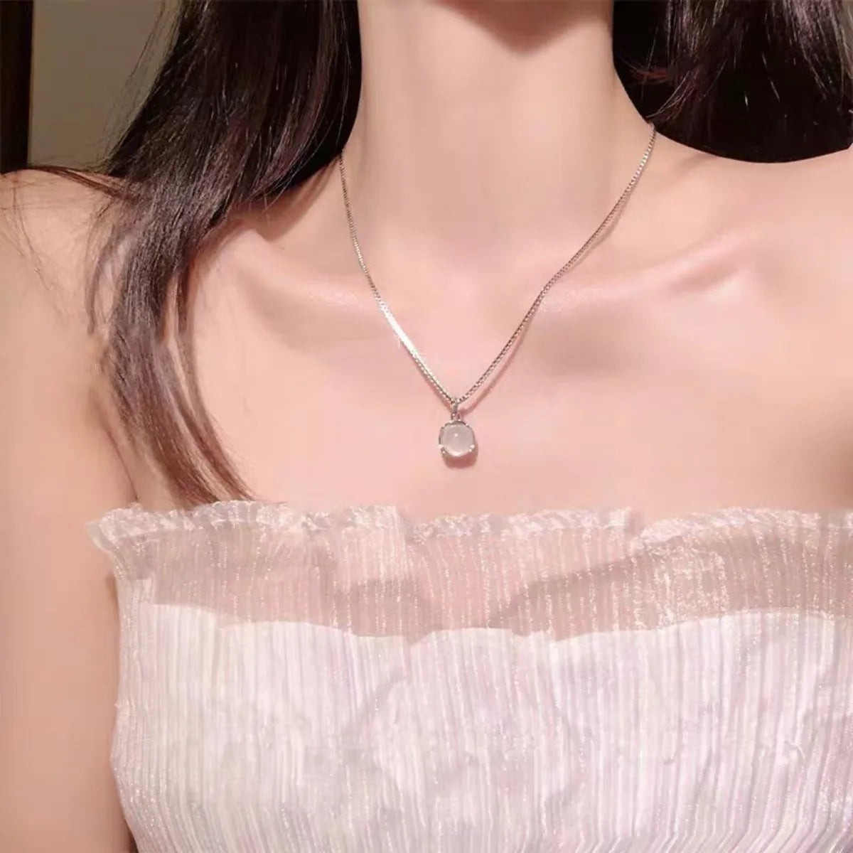 5pcs Pendant Necklace Set: Fresh & Sweet Necklace, Collarbone Chain, Natural Luxury Minimalist Jewelry