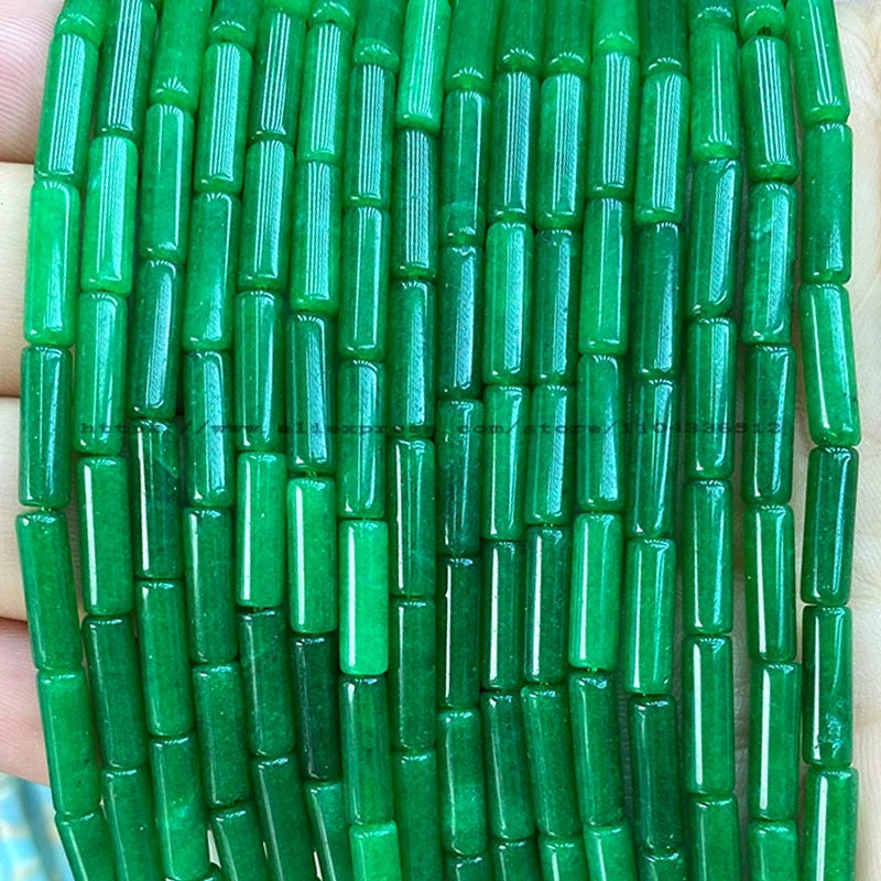 4x13mm Tube Natural Stone AA Lapis Lazuli Loose Spacer Beads for Jewelry Making Diy Bracelet Charms Earrings Accessories