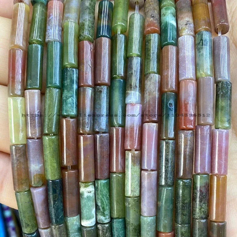 4x13mm Tube Natural Stone AA Lapis Lazuli Loose Spacer Beads for Jewelry Making Diy Bracelet Charms Earrings Accessories