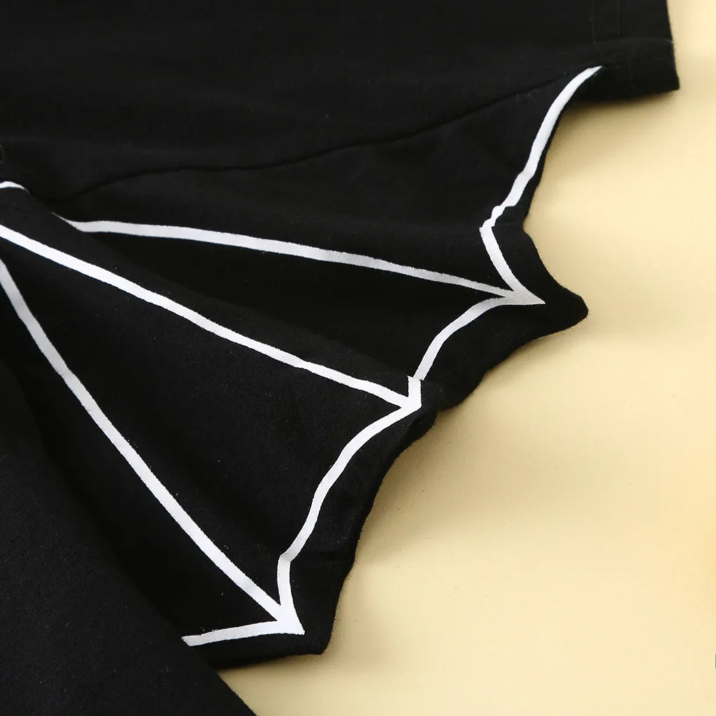 Halloween Baby Black Bat Costume Cosplay Romper Jumpsuit Infant Boys Girls Purim Party Carnival Fancy 2Pcs Clothes Set - Charlie Dolly