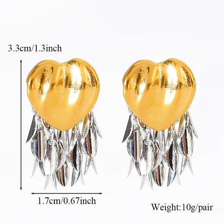 Blue Stone Gold Plated Drop Earrings Jewelry