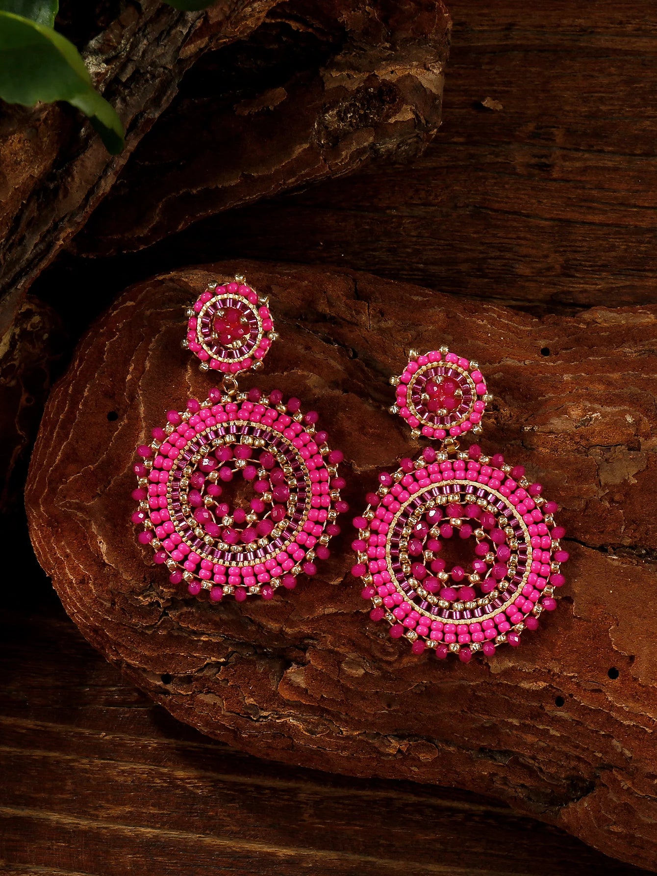 Boho Colorful Seed Beads Earrings for Women Luxury Handmade Crystal Round Woven Dangle Earrings Fashion Jewelry Gifts