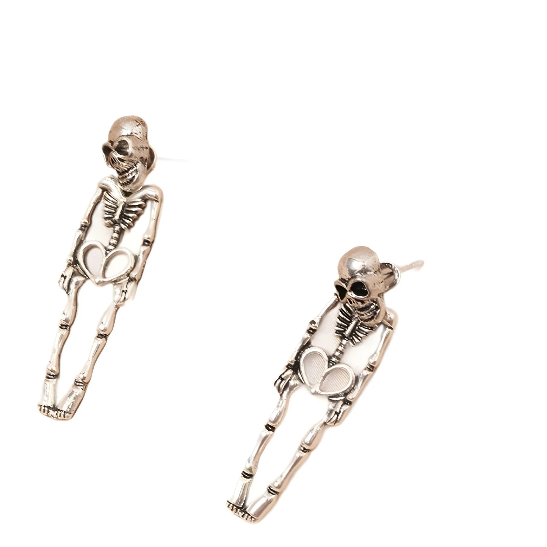 Exaggerated Stylish Punk Halloween Skull Skeleton Alloy Festive Atmosphere Creative Item Earrings Female Earrings Girl Birthday Gift - Charlie Dolly