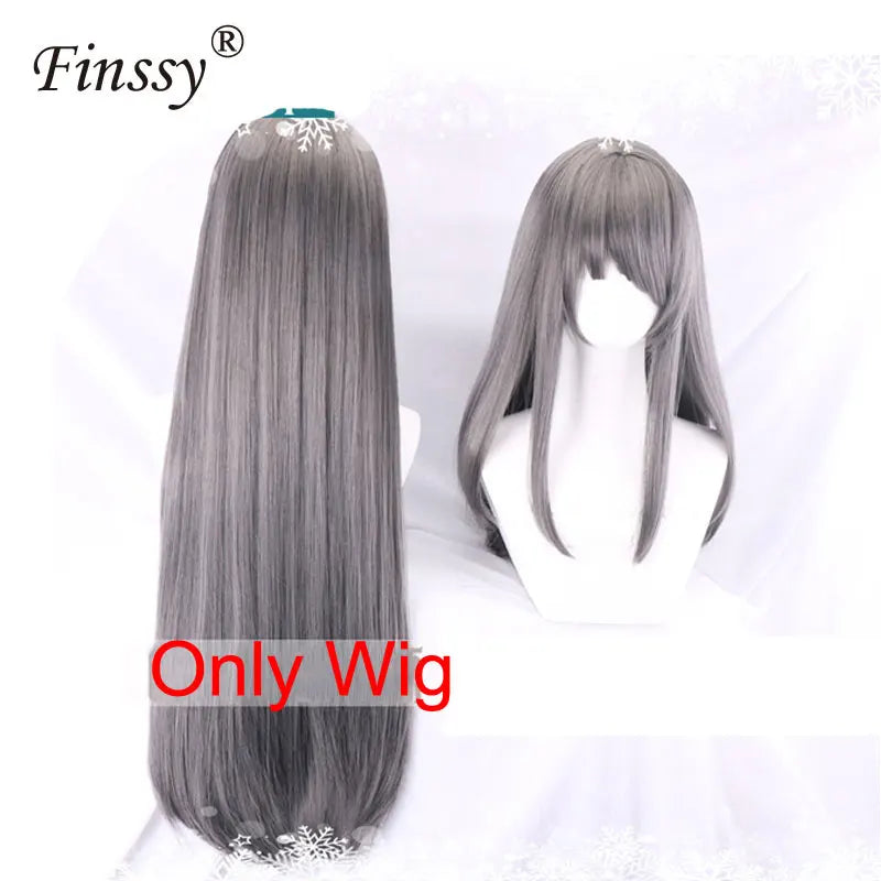 Sakurajima Mai Bunny Girl Cosplay Costume Halloween Adult Woman Senior Sister Cosplay Wig Clothes Size M/XL - Charlie Dolly