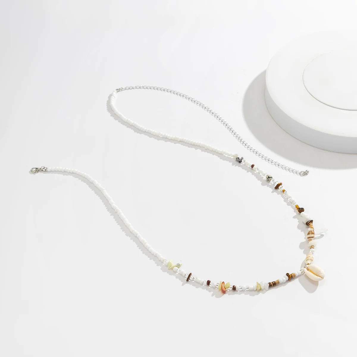Salircon Boho Acrylic Shell Pendant Waist Chain Ethnic Style Mixed Seed Beads Beaded Belly Chain Summer Beach Women Body Jewelry