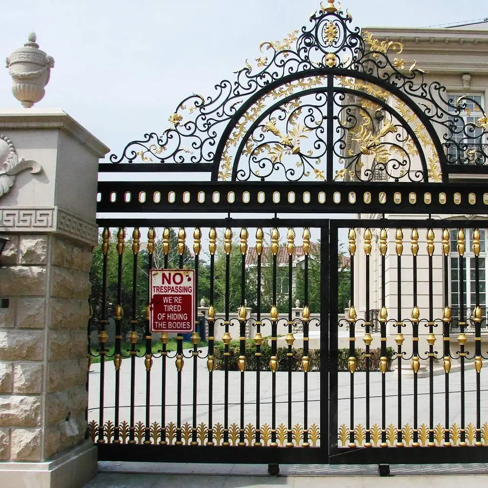 1pc CVNDKN Halloween Decoration Signs Retro Fashion Chic Funny Metal Tin Sign.  No Trespassing We're Tired of Hiding The Bodies - Charlie Dolly