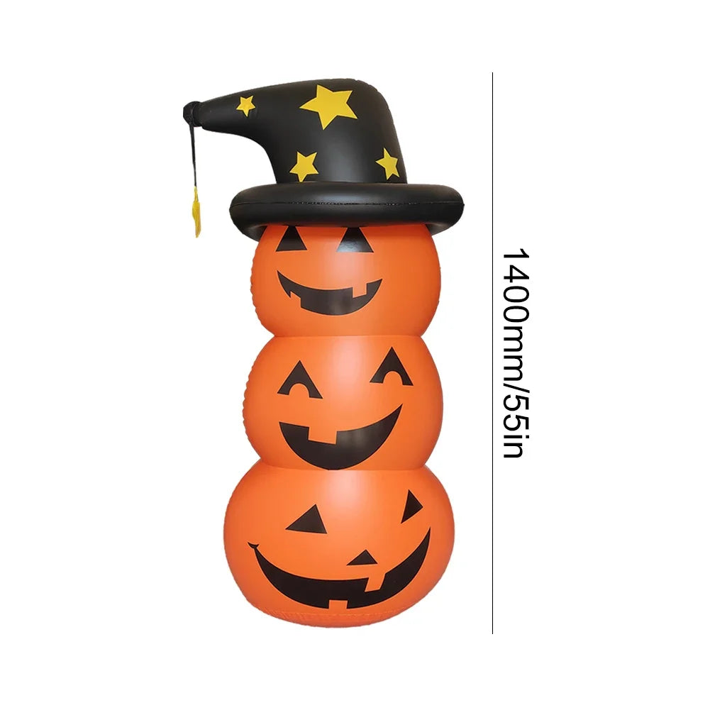 Halloween Standing Inflatable Pumpkin Windproof Stacked Pumpkins Festival Theme Party House Outdoor Courtyard Tumbler Toy Props - Charlie Dolly