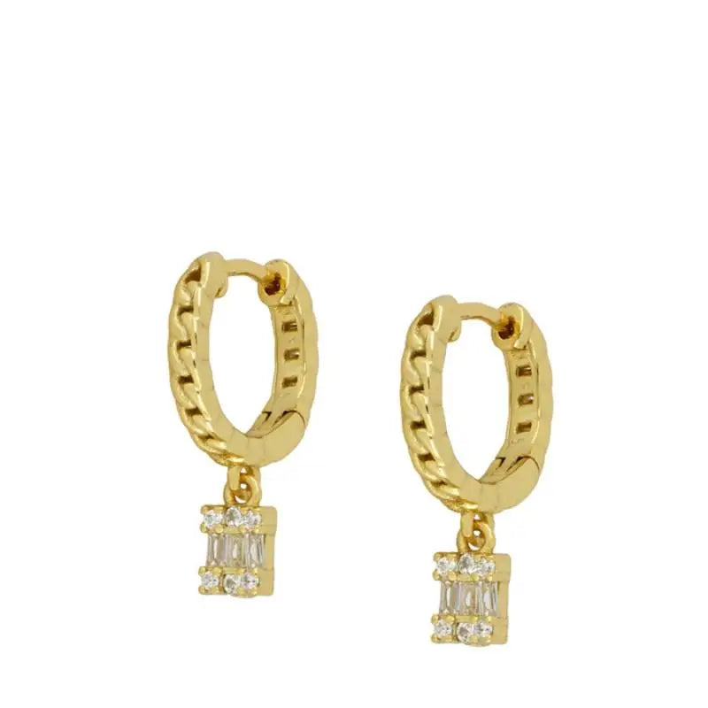 ISUEVA Gold Plated Hoop Earrings Set for Women Retro Boho Piercing Ear Cuffs Stud Drop Dangle Earrings 2023 Jewelry Accessories