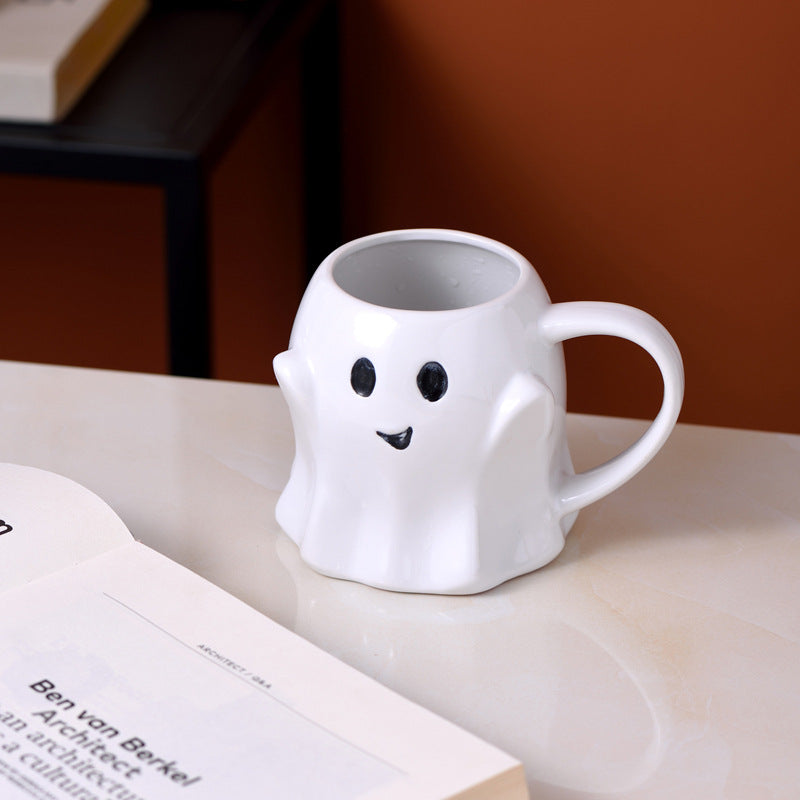 Easter Halloween Ghost Elf 3D Creative Cute Couple Mug Gift Afternoon Tea Breakfast Milk Cup Home Office Drinking Ceramic Cup - Charlie Dolly