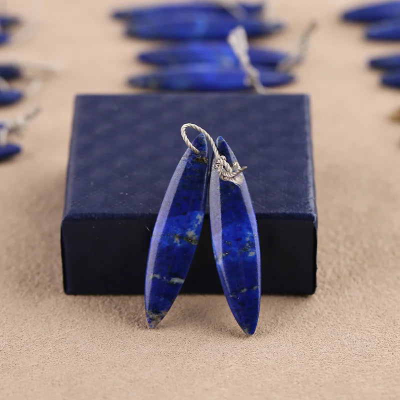 Natural Stone Chrysocolla Lapis Lazuli jewelry making beads,Semiprecious Fashion Marquise Earrings Beads Accessories For Women