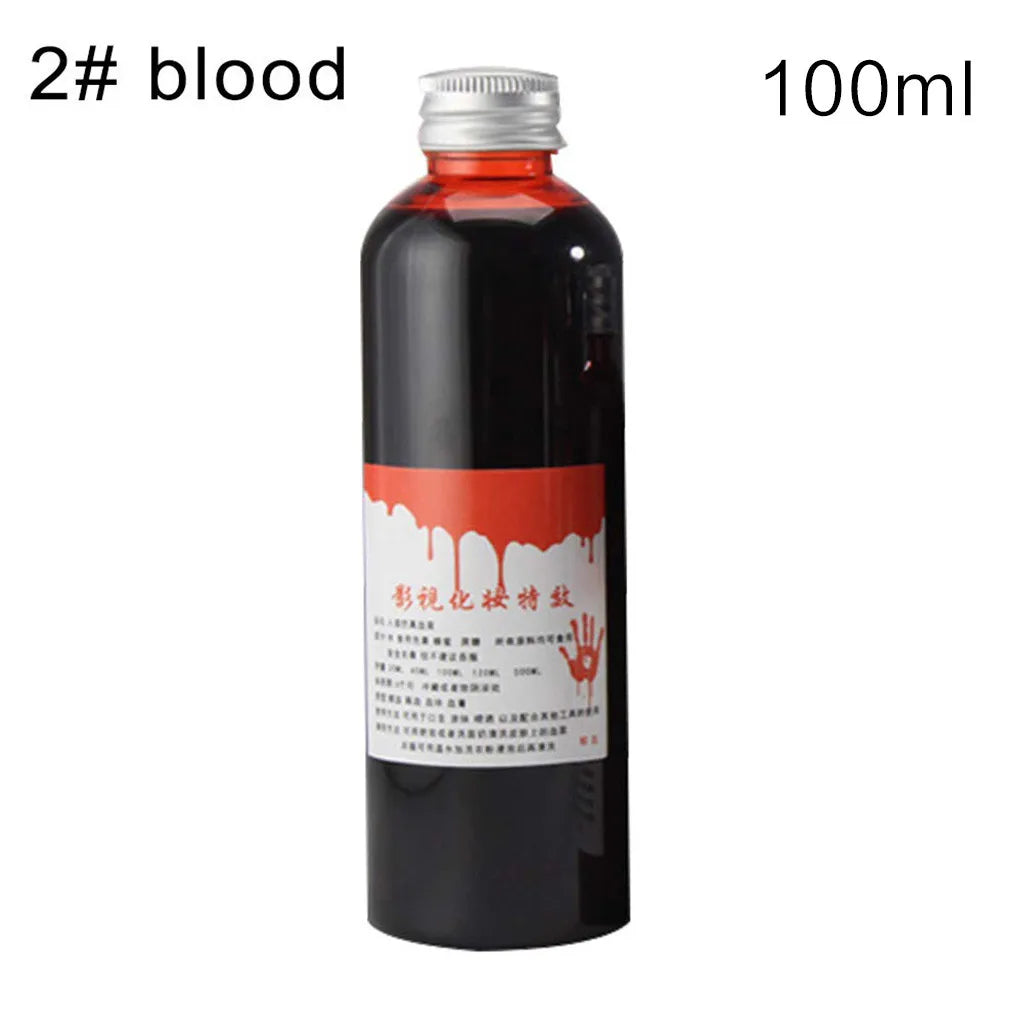 1 Bottles Halloween Emulation Fake Props Makeup Blood 30-100ml Blood Whole Cosplay Prank Props Makeup Person Plasma Fake 2024 - Charlie Dolly