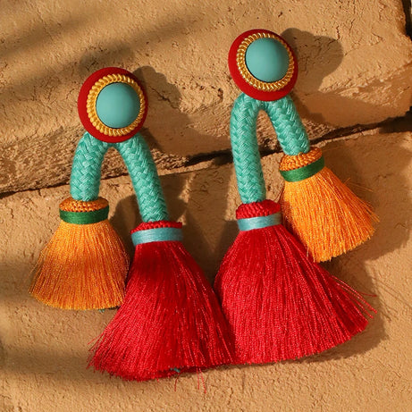 Long Tassel Boho Dangle Earrings Jewelry