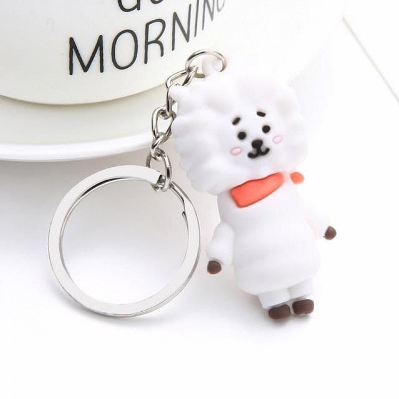 Korean Stars Kpop Btss Fans Keychain Cute Animal btt211 Doll Bag Pendant Adorable kawaii Keyring Jewelry Accessories For Women - Charlie Dolly