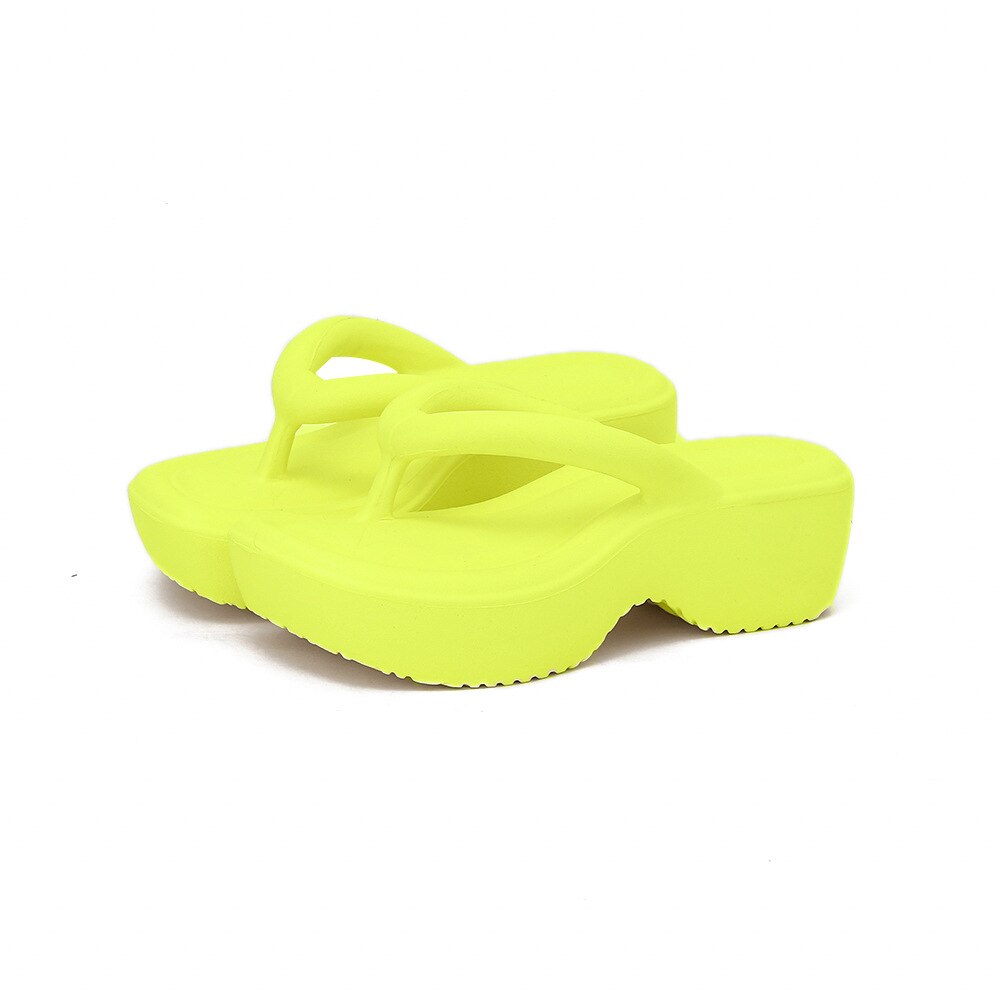 Thick Bottom Slippers for Women Platform Wedges Flip Flops Summer Clip Toe Sandals Beach Slides Non-slip Bathroom Slippers - Charlie Dolly