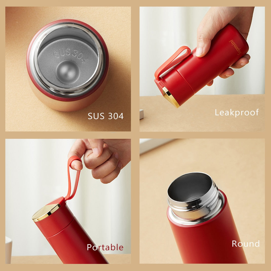 Mini Pink 180ml Portable Thermos Bottle Kids Insulated Cup 304 Stainless Steel Tumbler Travel Coffee Mug Termo Acero Inoxidable - Charlie Dolly