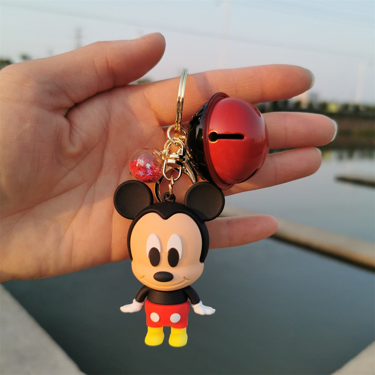 Disney Mickey Mouse Keychains Cute Cartoon Baby Boy Girl Figure Keyring Kawaii Minnie Key Chain Model Kid Toy Children Gift - Charlie Dolly