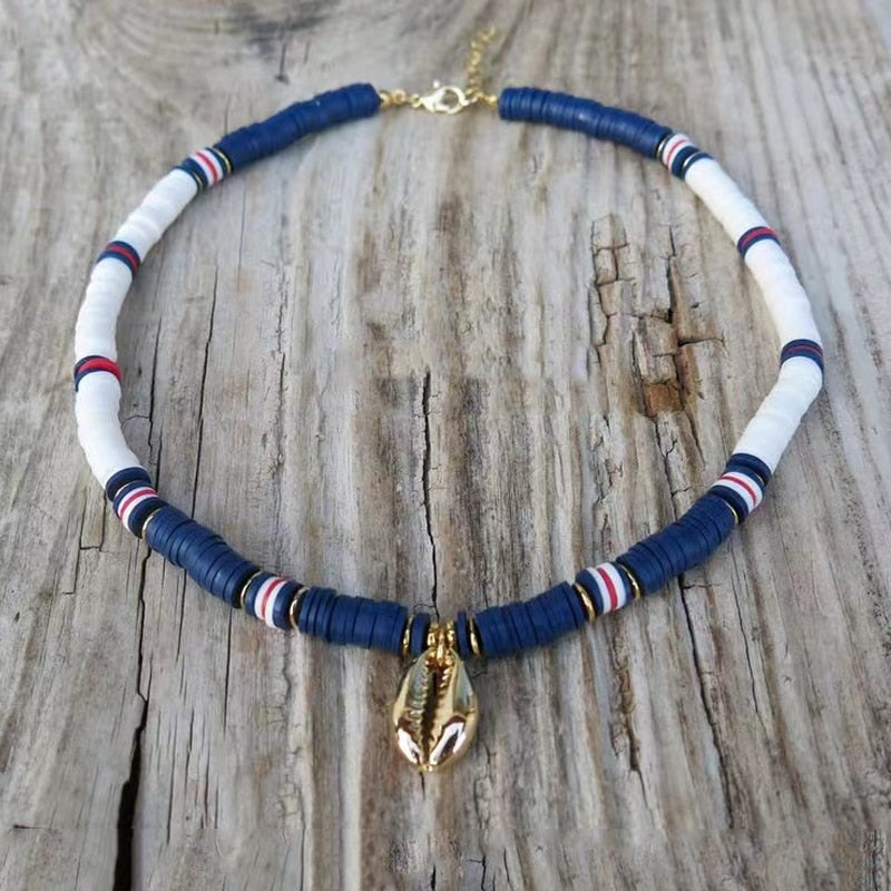 Dongmu Jewellery 2022 Bohemian Style Fashion Original Handmade Beach Shell Lady Necklace Alloy Pendant Exquisite Jewelry - Charlie Dolly