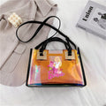 Barbie Princess Summer Transparent Handbag Anime Y2K Girls Lasers Beach Bag Shoulder Bag Ladies Tote Bags Pu Messenger Organizer - Charlie Dolly