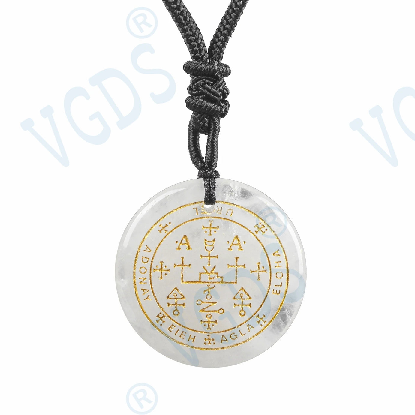 Seven Archangel Natural Crystal Pendant Necklace, Angel Protection Amulet Talisman