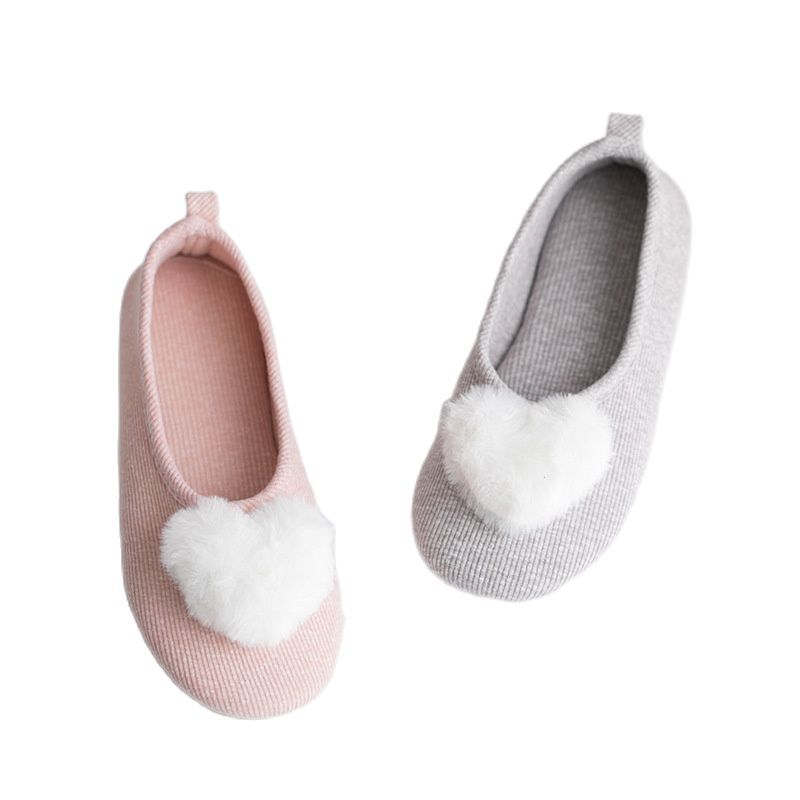 Suihyung Spring Autumn Home Slippers Women Indoor Floor Shoes Soft Bottom Bedroom Slides Fur Hairball Non-slip Ladies Slippers - Charlie Dolly