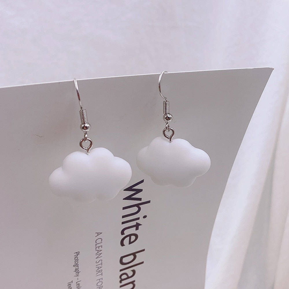 Fashion Cute Sweet Summer Cloud Drop Earrings Punk Jewelry For Cool Women Girl Friendship Gifts - Charlie Dolly
