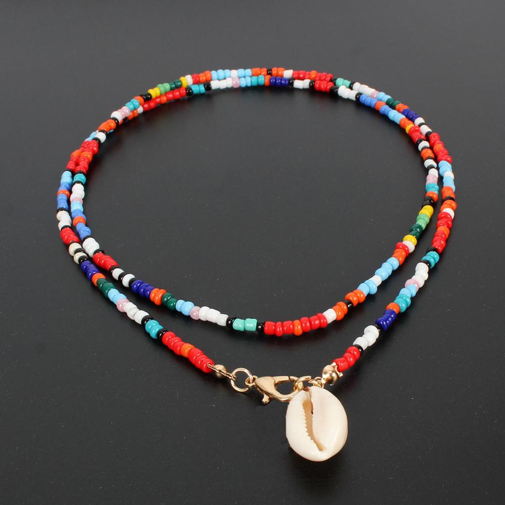 Bohemian Fashion Seed Bead Shell Long Necklace Trendy Elegant Necklace For Women Gift Accessories - Charlie Dolly