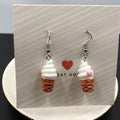 Fashion Creative Simulation Ice cream earrings Cute Handmade Earrings Womens Jewelry - Charlie Dolly