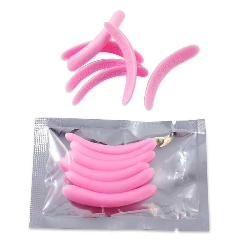 3pairs Pink Eyelash Perm Silicone Pad Recycling Lashes Rods Shield lifting 3D Eyelash Curler Makeup Accessories Applicator Tool