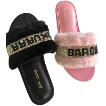 Barbie Slippers Y2K Girls Shoes Kawaii Cute Fashion Women Flip Flop Anime Flats Sandals Slippers All Match Shoes Female Gifts - Charlie Dolly
