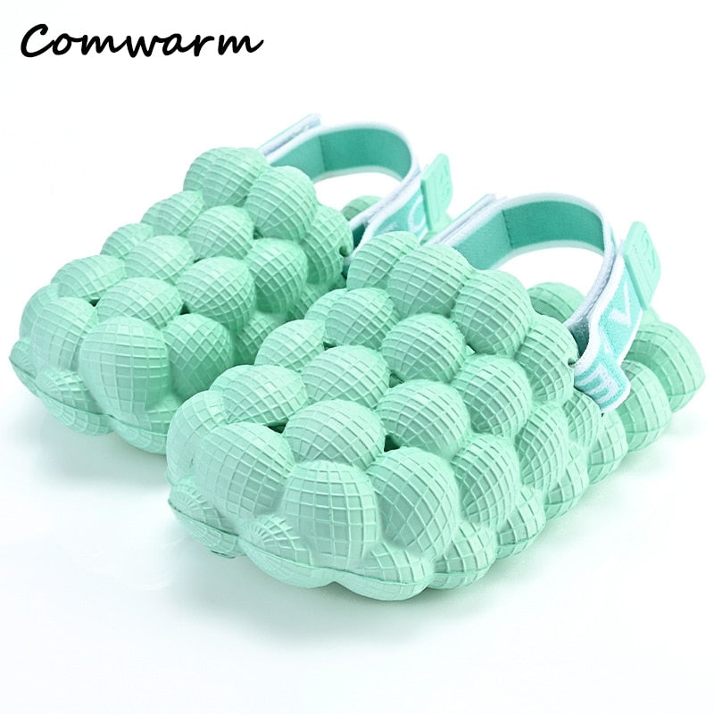 Comwarm Toddler Children Bubble Slippers  Kids Summer Sandals Outdoor Leisure Beach Slides Boys Girls Closed Toe Home Shoes - Charlie Dolly