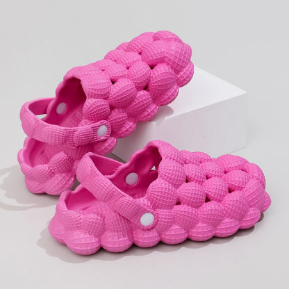 Comwarm Women Clogs Slippers Cute Bubble Ball Sandals Summer Indoor Massage EVA Slides Outdoor Closed Toe Anti-Slip Fashion Shoe