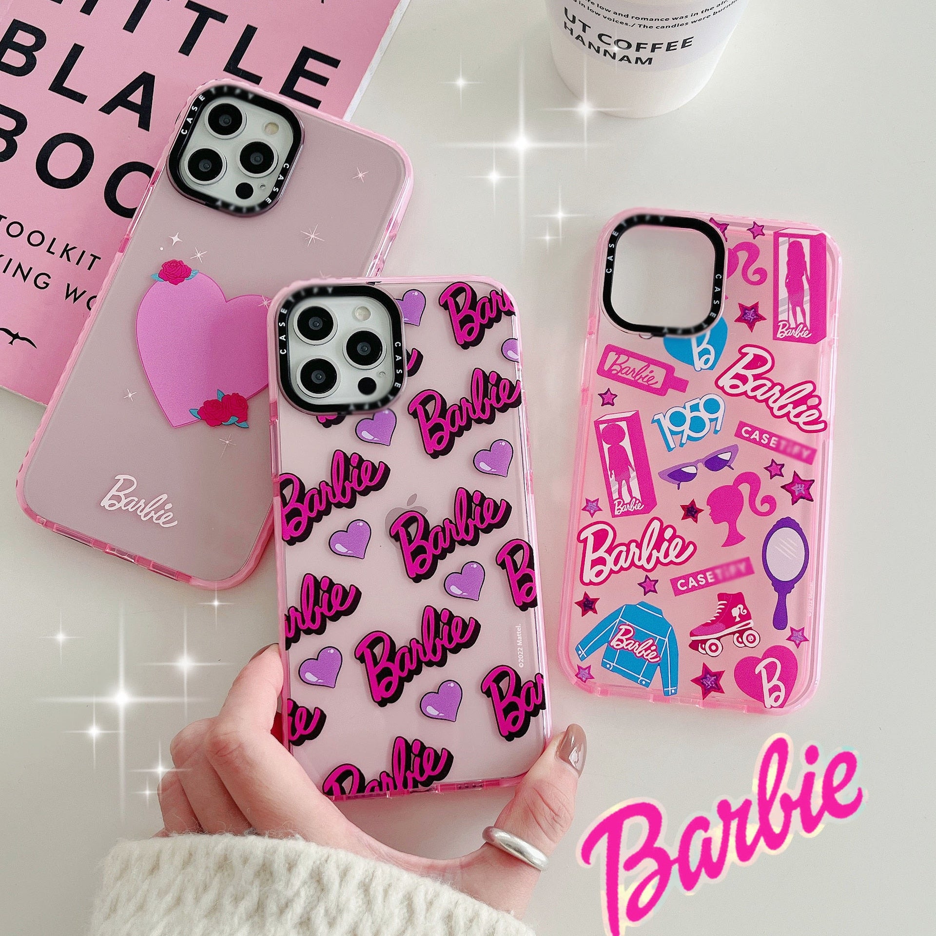 Barbie Suitable for iphone13Pro Max 14 12 11 Tpu Mobile Phone Case Kawaii Cartoon Fashion Protable Painted Anti-Fall Girls Gift - Charlie Dolly