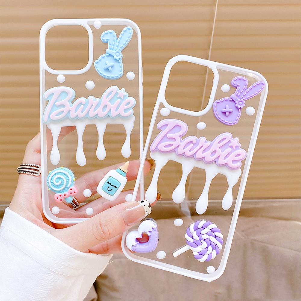 Anime Barbie Transparent Phone Case for Iphone 11 12 13 14 Pro Max X Xs 7 8 Plus Se Mini Kawaii Cartoon Phone Cover Accessories - Charlie Dolly