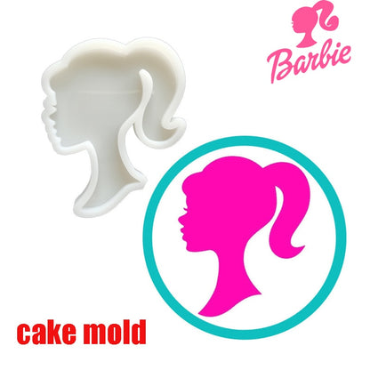 Barbie Princess Head Silicone Mold Diy Cake Decorating Fondant Touch Chocolate Biscuit Fudge Baking Tools Supplies Toy Gifts