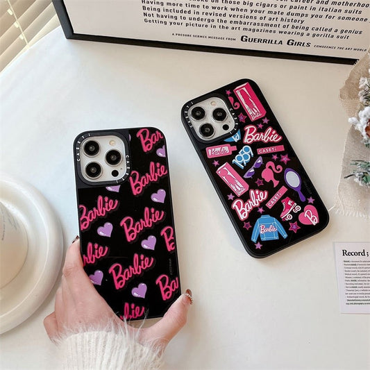 Fashion Women Barbie Letter Doll Love Case Cute Y2K Girls Smartphone Case Soft Female Antifall Iphone 14Promax Holder Accessory - Charlie Dolly