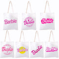 New Kawaii Barbie Canvas Bag Anime Y2K Fashion Casual Large Capacity Shoulder Bags Anime All-Match Shopping Tote Pouch Gifts Toy - Charlie Dolly