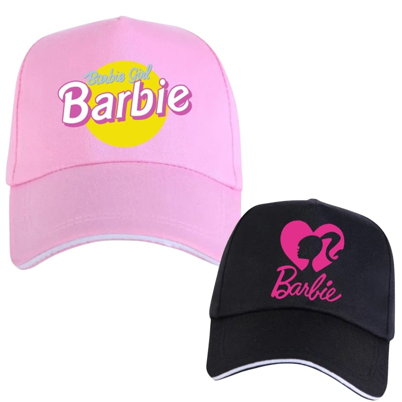 New Barbie Baseball Cap for Couple Anime Princess Girls All Match Sun Hat Cotton Soft Fashion Ladies Peaked Cap Sun Visor Gifts - Charlie Dolly