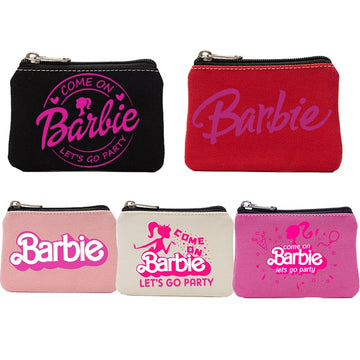 New 30 Styles Kawaii Barbie Coin Purse Anime Children Portable Mini Zipper Canvas Wallet Cartoon Storage Bag Pouch Gifts Toys - Charlie Dolly