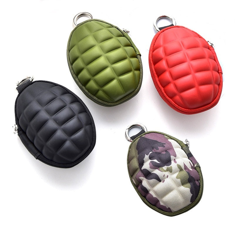 PU Key Holder Wallets Unisex Oval Headphone Case Bag Housekeeper For Keys Organizer Purse For Car Key Bag - Charlie Dolly