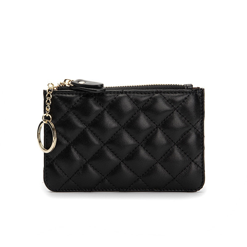 Leather Women Purse Small Wallet Change Coin Pouch Mini Zipper Money Clip Bags Children Pocket Wallets Key Holder - Charlie Dolly