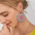 Top Quality Round Popular Earrings Handmade Jewelry Retro Ethnic Ladies Bohemian Earring - Charlie Dolly