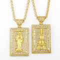 Andralyn New clavicle chain cross Virgin Mary pendant creative Tower necklace wholesale - Charlie Dolly